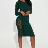 Fashion Nova Blair Midi Dress - Hunter -Fashion Nova Dresses Shop 10 20 22Studio1 RT DJ 14 46 55 38 DB3907 Hunter 4391 EH