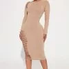 Fashion Nova Blair Midi Dress - Nude -Fashion Nova Dresses Shop 10 20 22Studio2 MS RL 14 49 56 25 DB3907 Nude 1593 SG