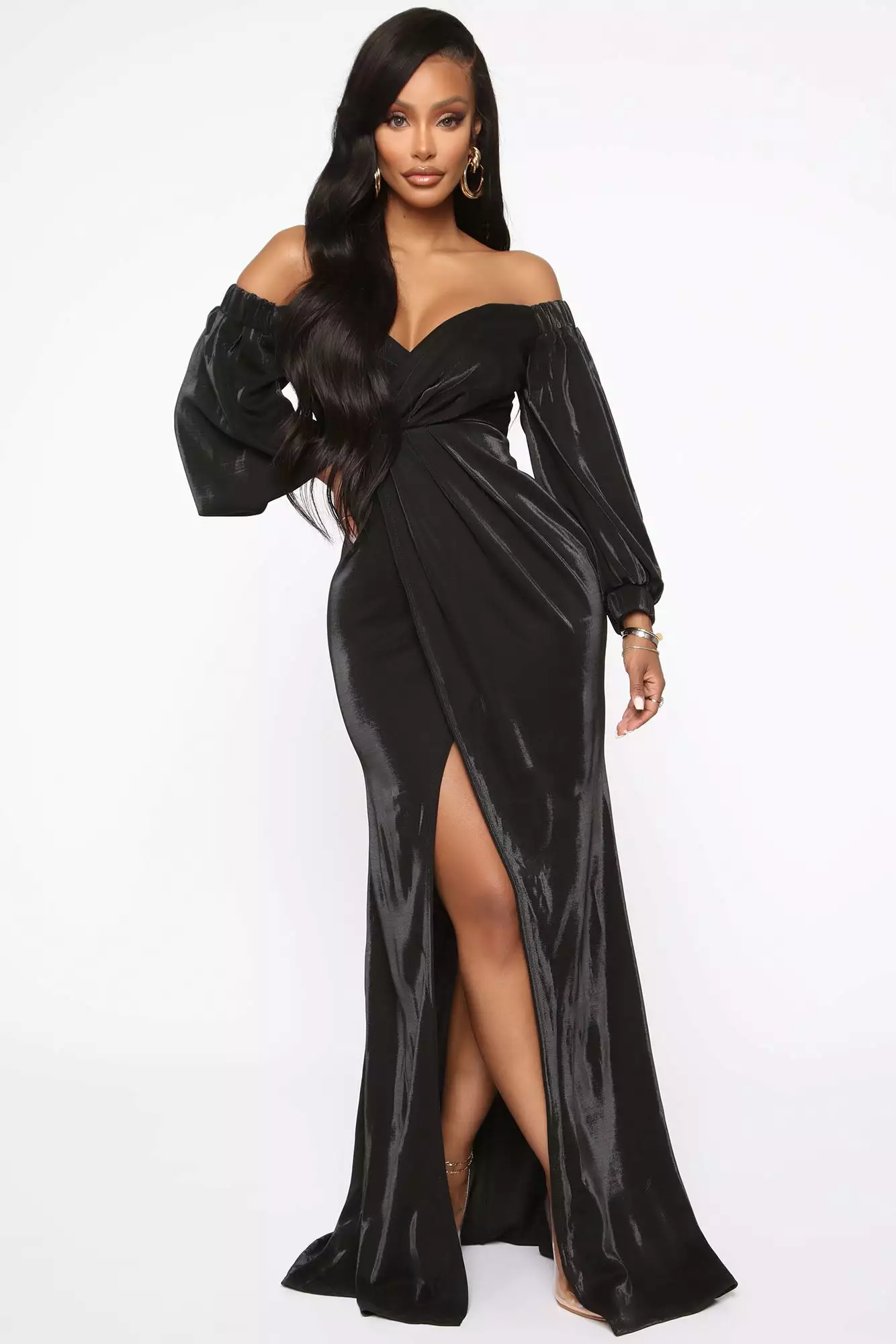 Fashion Nova Not Ready For You Maxi Dress - Black - Image 2
