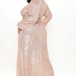 Fashion Nova Kinsley Sequin Maxi Dress - Rose Gold 15 Fashion Nova Kinsley Sequin Maxi Dress - Rose Gold -Fashion Nova Dresses Shop 10 21 21Studio3 CE MJ 12 19 43 24 LD6948 RoseGold 6108 PLUS EH