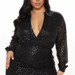 Fashion Nova It's Cocktail Hour Sequin Mini Dress - Black 15 Fashion Nova It's Cocktail Hour Sequin Mini Dress - Black -Fashion Nova Dresses Shop 10 21 21Studio3 CE MJ 12 56 45 32 VD7659 Black 6172 PLUS MH