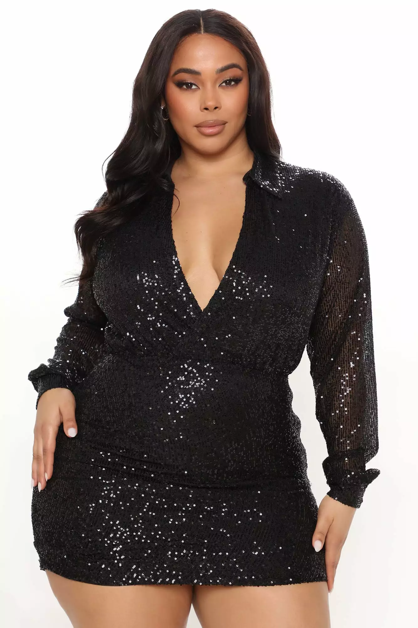 Fashion Nova It's Cocktail Hour Sequin Mini Dress - Black 8 Fashion Nova It's Cocktail Hour Sequin Mini Dress - Black - Image 6