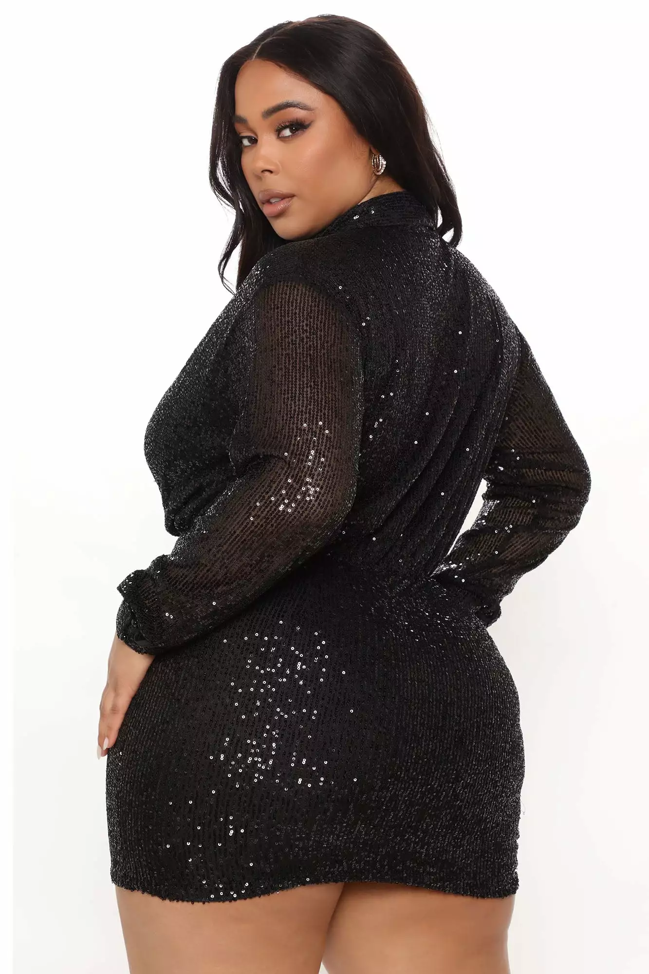 Fashion Nova It's Cocktail Hour Sequin Mini Dress - Black 10 Fashion Nova It's Cocktail Hour Sequin Mini Dress - Black - Image 8