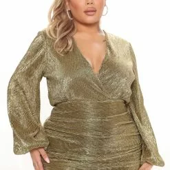 Fashion Nova Sparks Fly Metallic Midi Dress - Gold -Fashion Nova Dresses Shop 10 26 21Studio1 CE RL 16 01 58 59 FS21C572 Gold 6179 PLUS PB