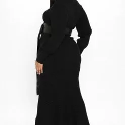 Fashion Nova Jessica Belted Sweater Maxi Dress - Black 16 Fashion Nova Jessica Belted Sweater Maxi Dress - Black -Fashion Nova Dresses Shop 10 27 20Studio3 PN MM 10 36 35 12 MD5959A Black 0642 PLUS KL