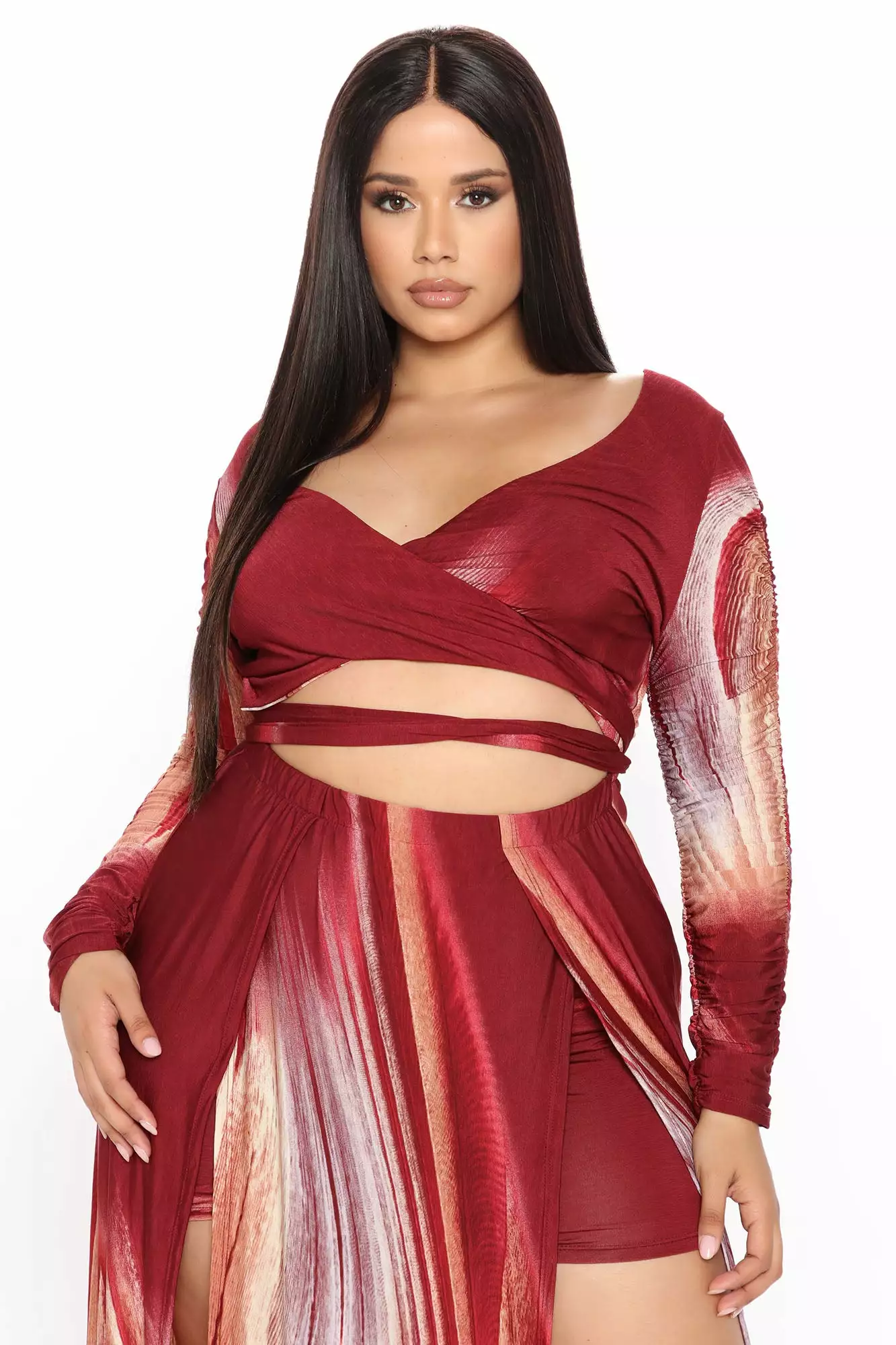 Fashion Nova Girl On Fire Maxi Dress - Burgundy 13 Fashion Nova Girl On Fire Maxi Dress - Burgundy - Image 11