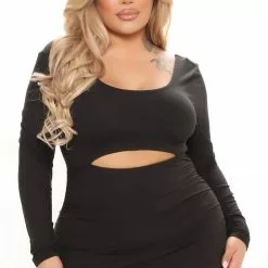 Fashion Nova Cami Ruched Midi Dress - Black -Fashion Nova Dresses Shop 11 01 21Studio1 ME DJ 11 49 37 30 JD45245L Black 8738 PLUS PB