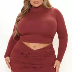Fashion Nova Kari Ruched Mini Dress - Wine 18 Fashion Nova Kari Ruched Mini Dress - Wine -Fashion Nova Dresses Shop 11 01 21Studio2 SN RL 14 56 18 42 JD45246L Wine 5441 PLUS DC