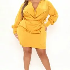 Fashion Nova I'm The One Mini Dress - Mustard 15 Fashion Nova I'm The One Mini Dress - Mustard -Fashion Nova Dresses Shop 11 01 21Studio2 SN RL 15 48 53 55 CJ3311A Mustard 5540 PLUS DC
