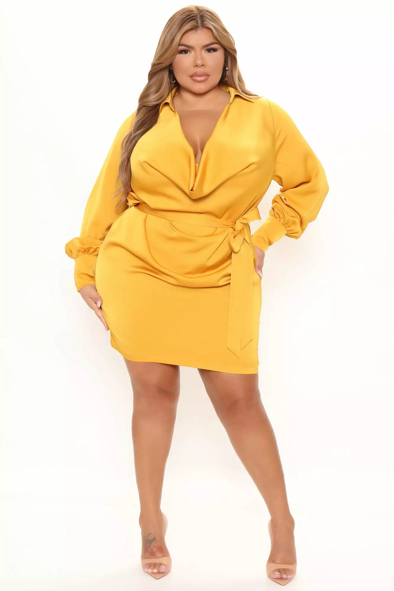Fashion Nova I'm The One Mini Dress - Mustard 8 Fashion Nova I'm The One Mini Dress - Mustard - Image 6
