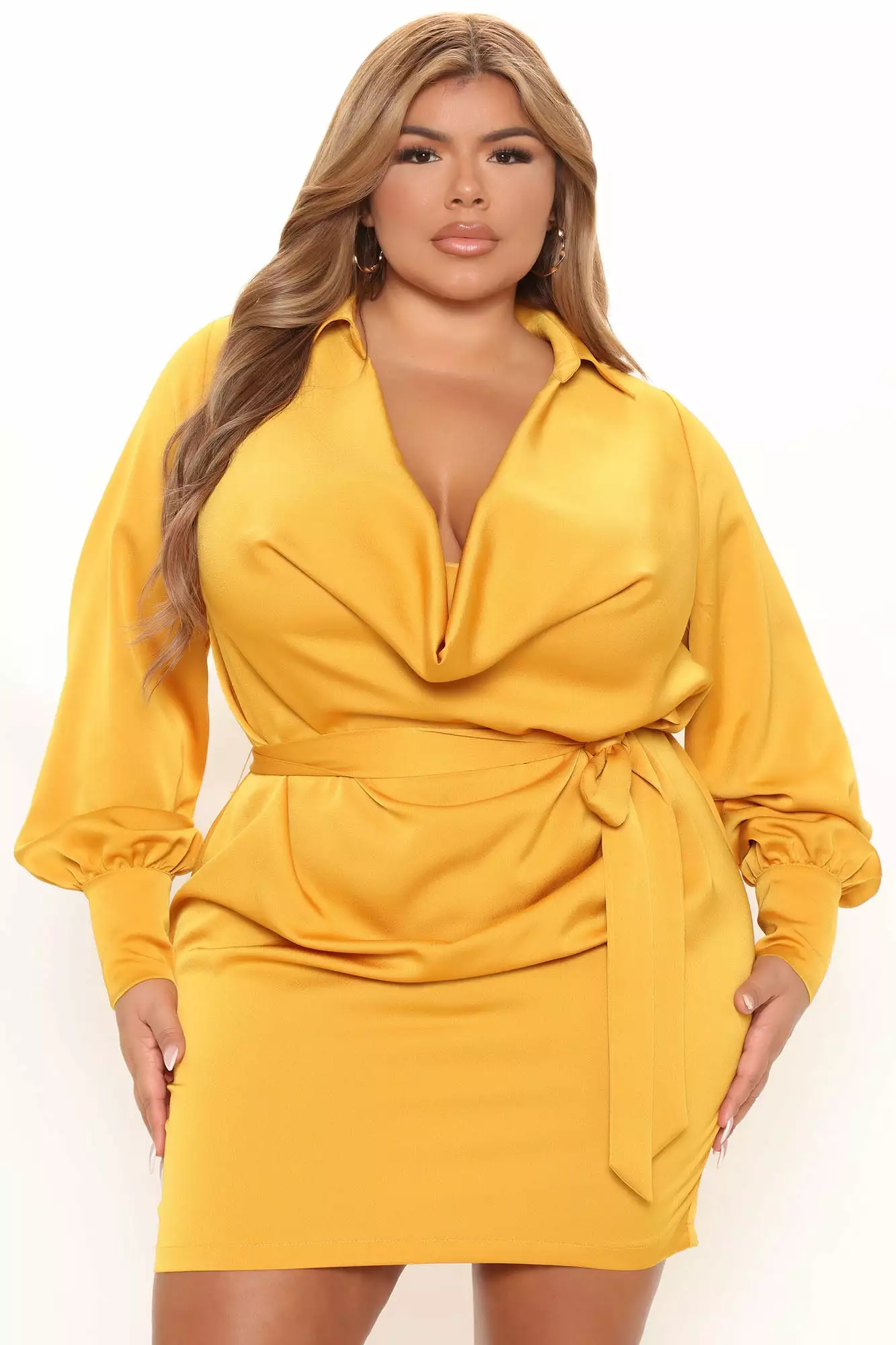 Fashion Nova I'm The One Mini Dress - Mustard 7 Fashion Nova I'm The One Mini Dress - Mustard - Image 5