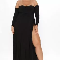 Fashion Nova Elegantly Fab Off Shoulder Maxi Dress - Black -Fashion Nova Dresses Shop 11 02 20Studio3 CE SA 14 10 26 61 R9812 Black 0565 PLUS KL