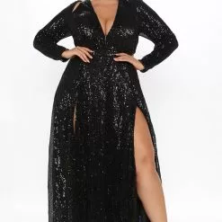 Fashion Nova Vienna Mini Sequin Maxi Dress - Black -Fashion Nova Dresses Shop 11 02 20Studio3 CE SA 14 12 23 62 LD51723Z Black 0588 PLUS KL