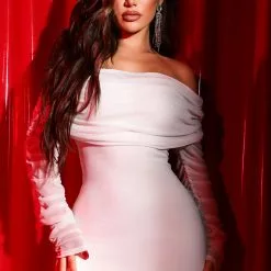 Fashion Nova Take Me On A Dinner Date Dress - Off White