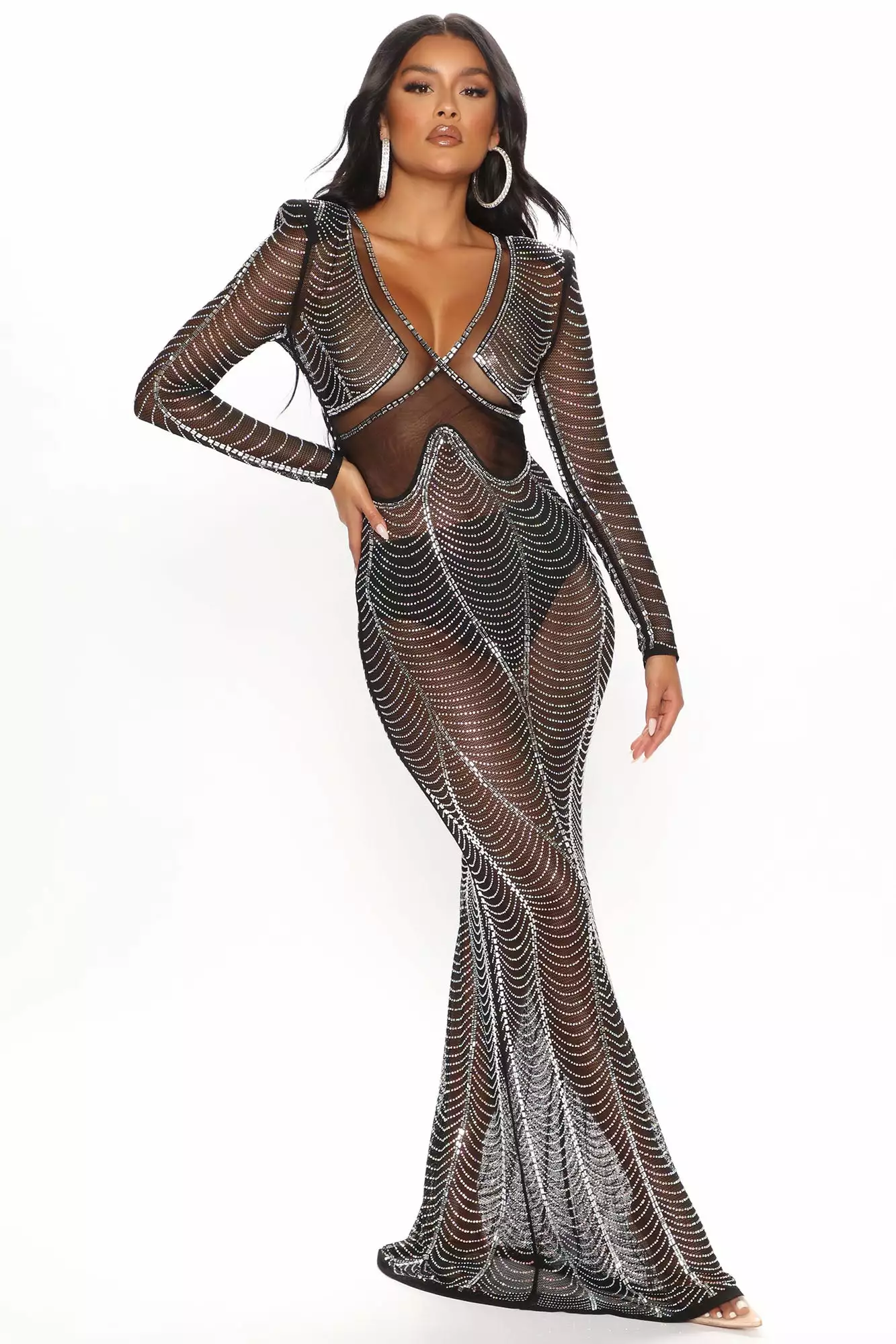 Fashion Nova Not Your Average Girl Embellished Dress - Black 3 Fashion Nova Not Your Average Girl Embellished Dress - Black