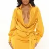 Fashion Nova I'm The One Mini Dress - Mustard -Fashion Nova Dresses Shop 11 11 21Studio3 RT KP 16 42 11 60 CJ3311A Mustard 1469 EH
