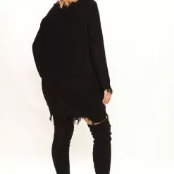 Fashion Nova Sarabeth Sweater Mini Dress - Black -Fashion Nova Dresses Shop 11 12 21Studio3 CE MJ 10 54 07 6 JD10963 Black P 1530 WG