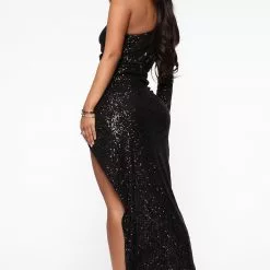 Fashion Nova And The Winner Is Sequin Maxi Dress - Black -Fashion Nova Dresses Shop 11 16 19 Studio 1 MA OP 11 38 24 15 DR1216 Black 3792 EH