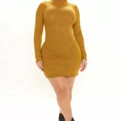 Fashion Nova Daytime Dreamer Mini Dress - Mustard -Fashion Nova Dresses Shop 11 17 21Studio1 KJ KP 10 55 40 7 RD30873LA Mustard 0478 WG