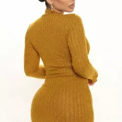Fashion Nova Daytime Dreamer Mini Dress - Mustard -Fashion Nova Dresses Shop 11 17 21Studio1 KJ KP 10 56 13 7 RD30873LA Mustard 0488 WG