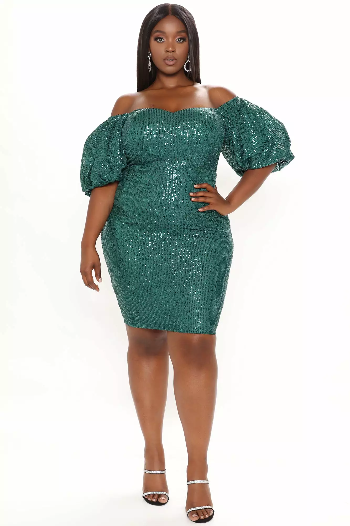 Fashion Nova God's Gift Sequin Midi Dress - Hunter 7 Fashion Nova God's Gift Sequin Midi Dress - Hunter - Image 5