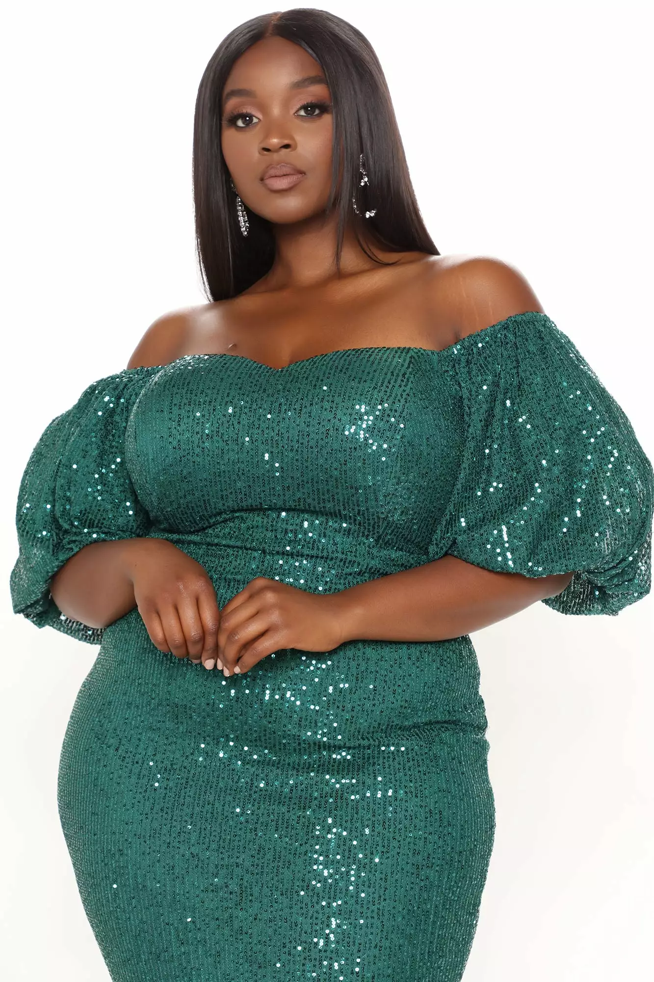 Fashion Nova God's Gift Sequin Midi Dress - Hunter 8 Fashion Nova God's Gift Sequin Midi Dress - Hunter - Image 6