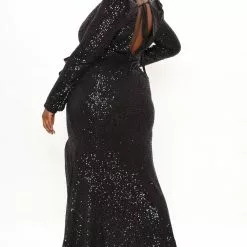 Fashion Nova Luxe Occasions Sequin Maxi Dress - Black -Fashion Nova Dresses Shop 11 17 21Studio3 CE JH 14 38 02 45 1694LS Black 4089 PLUS KL