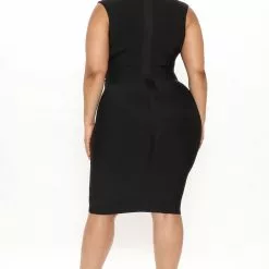 Fashion Nova Classic Bandage Midi Dress - Black 16 Fashion Nova Classic Bandage Midi Dress - Black -Fashion Nova Dresses Shop 11 18 21Studio3 CE KP 09 49 40 7 AD5943 Black 4555 PLUS EH