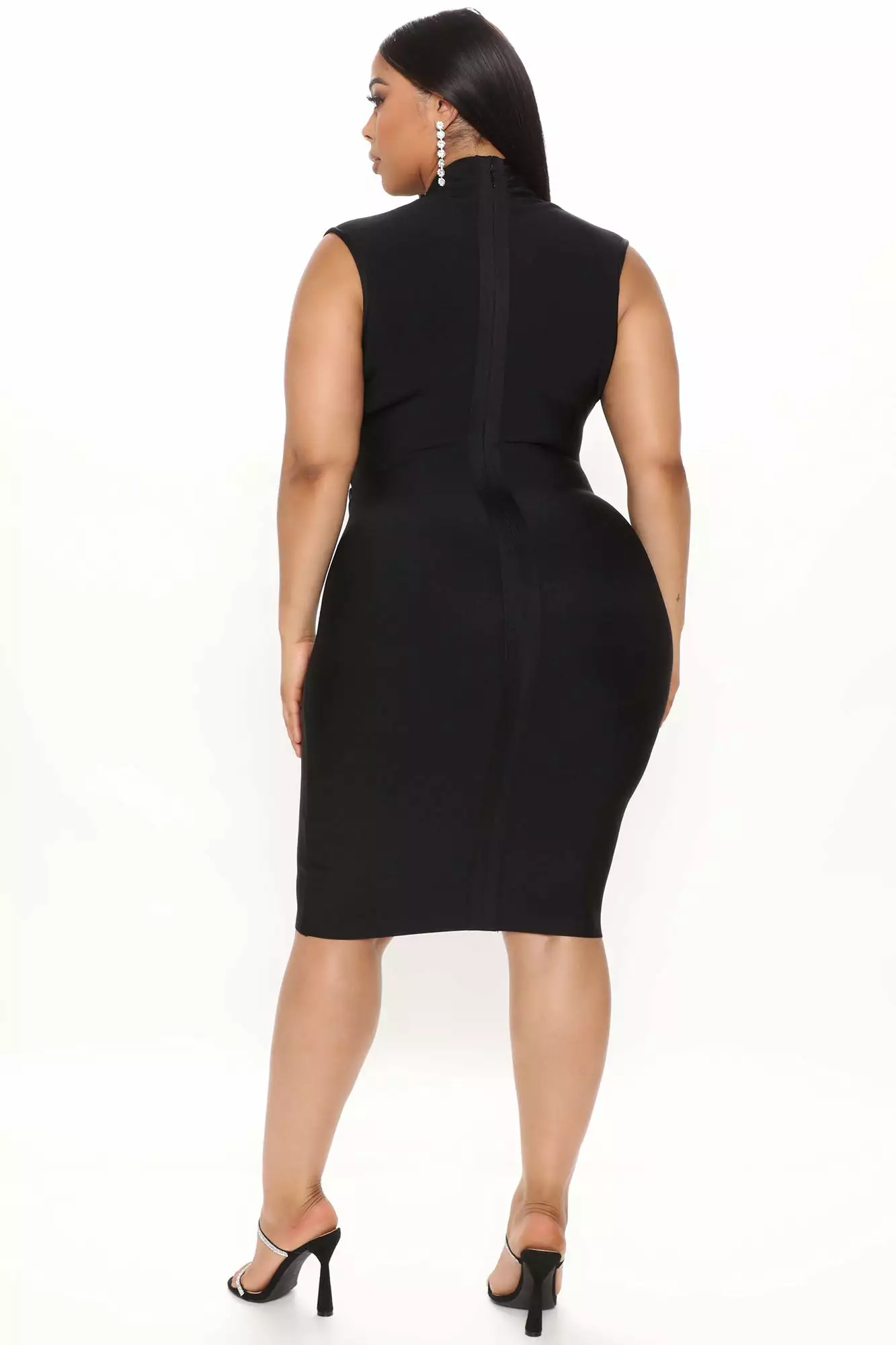 Fashion Nova Classic Bandage Midi Dress - Black 9 Fashion Nova Classic Bandage Midi Dress - Black - Image 7