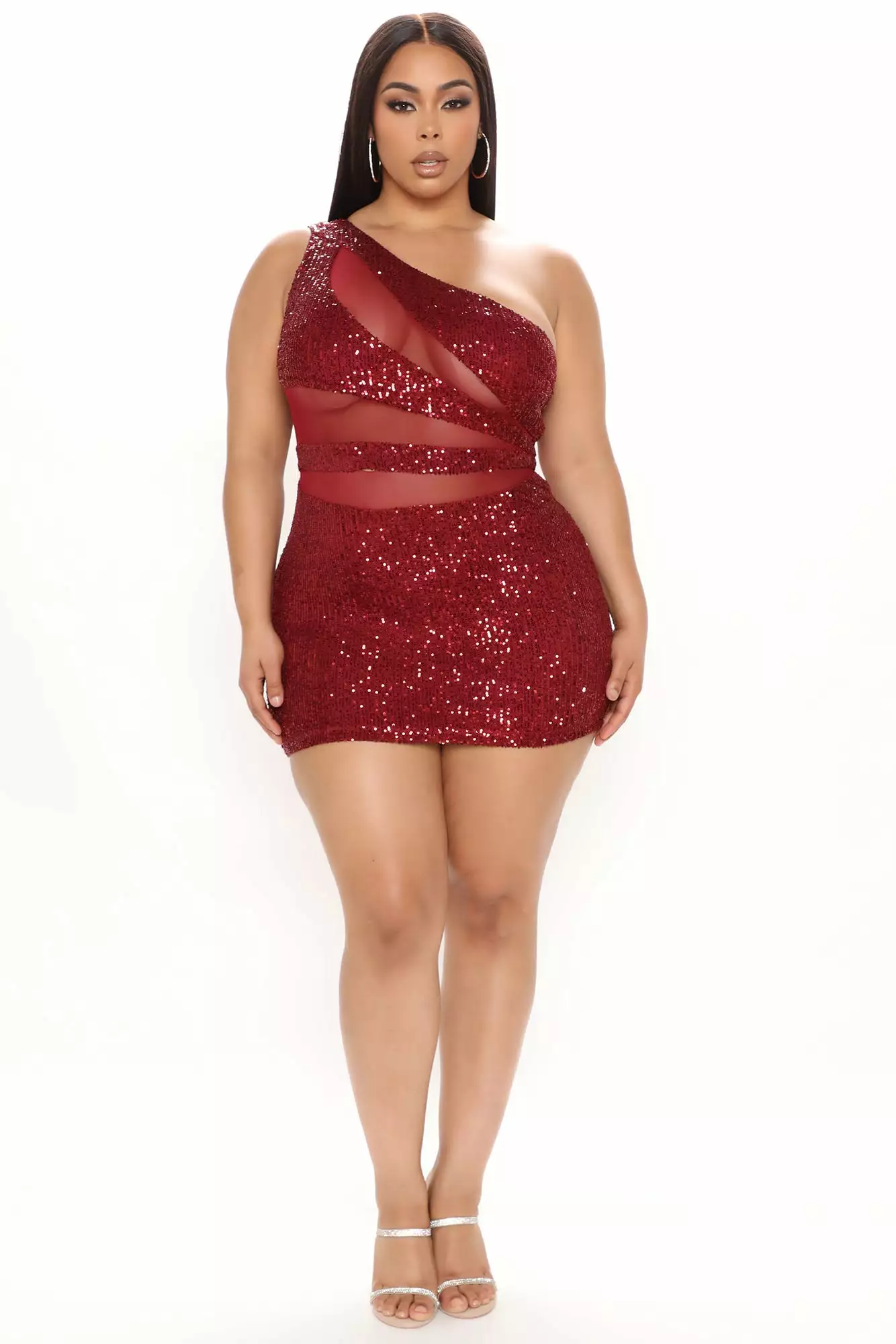 Fashion Nova Party Seeker Sequin Mini Dress - Burgundy 8 Fashion Nova Party Seeker Sequin Mini Dress - Burgundy - Image 6