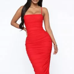 Fashion Nova Feeling My Mesh Dress - Red 13 Fashion Nova Feeling My Mesh Dress - Red -Fashion Nova Dresses Shop 11 19 19 Studio 1 DV KYS 15 29 21 33 72065 Red 3 NT