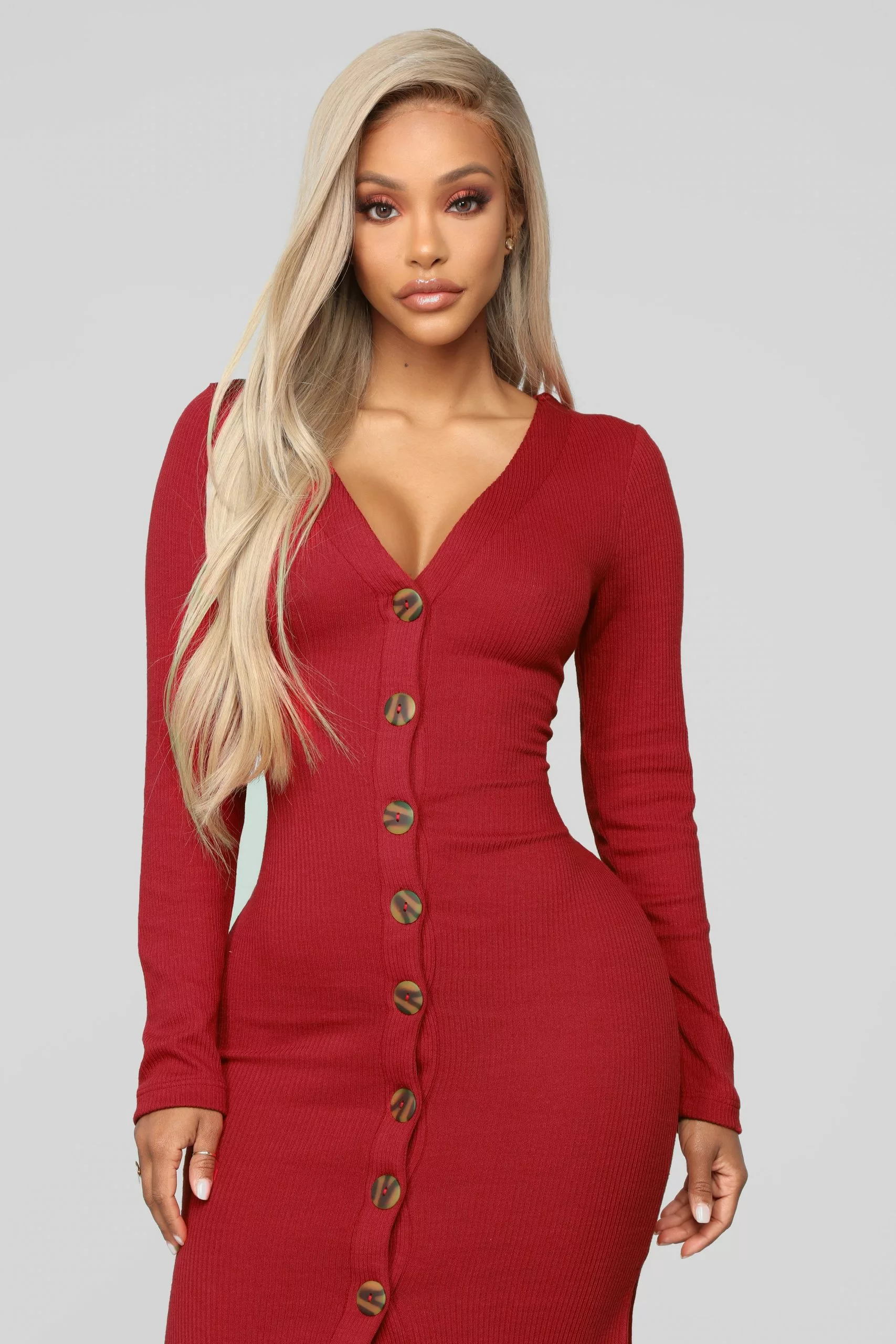Fashion Nova Show Some Sass Sweater Dress - Red 5 Fashion Nova Show Some Sass Sweater Dress - Red - Image 3