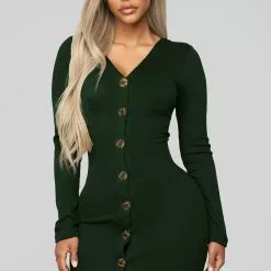 Fashion Nova Show Some Sass Sweater Dress - Hunter Green -Fashion Nova Dresses Shop 11 20 18 Studio 2 11 16 23 RD33874L Hunter CC 14830 CC AG scaled