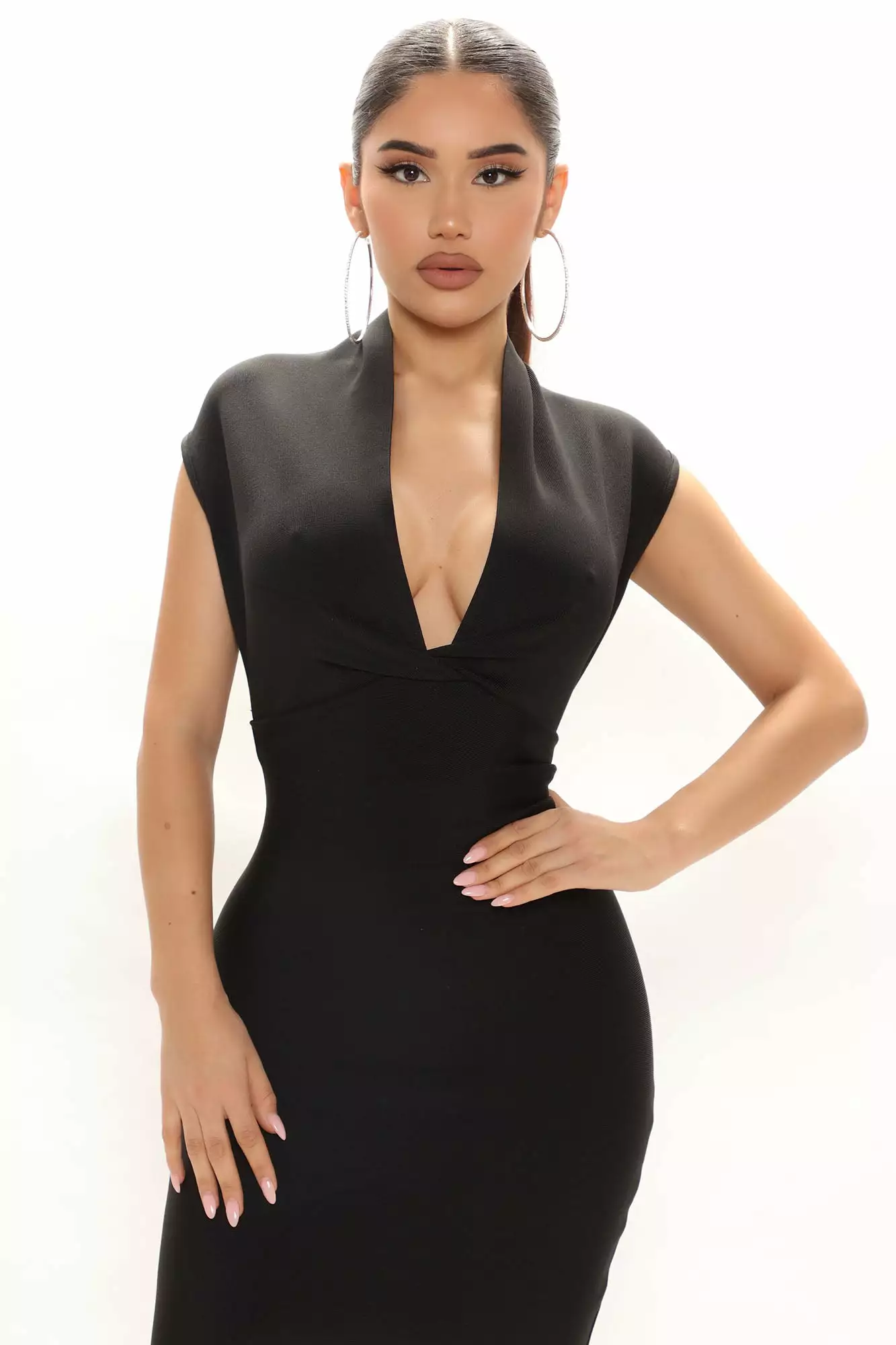 Fashion Nova Classic Bandage Midi Dress - Black 4 Fashion Nova Classic Bandage Midi Dress - Black - Image 2