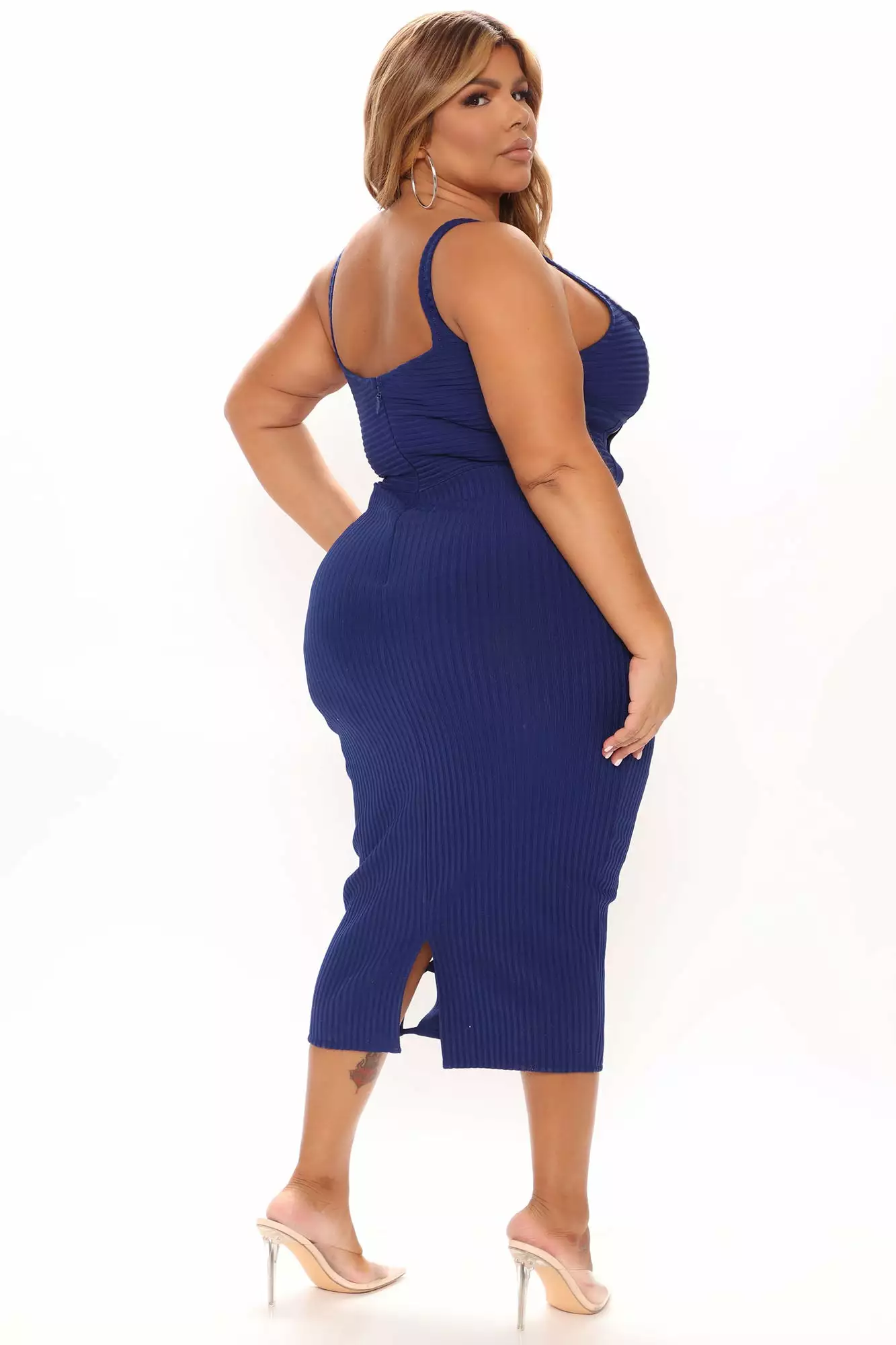 Fashion Nova No Cuts Given Bandage Midi Dress - Navy 11 Fashion Nova No Cuts Given Bandage Midi Dress - Navy - Image 9