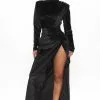 Fashion Nova Champagne Problems Velvet Maxi Dress - Black -Fashion Nova Dresses Shop 11 27 20Studio1 DM MJ 14 38 54 35 DR1626 Black 3732 NT