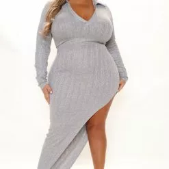 Fashion Nova One Step Closer Maxi Dress - Heather Grey -Fashion Nova Dresses Shop 11 29 21Studio2 RT KP 09 44 34 2 9128DFN HeatherGrey 0296 PLUS EH