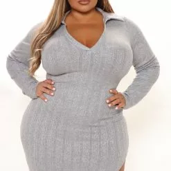 Fashion Nova One Step Closer Maxi Dress - Heather Grey -Fashion Nova Dresses Shop 11 29 21Studio2 RT KP 09 44 39 2 9128DFN HeatherGrey 0299 PLUS EH