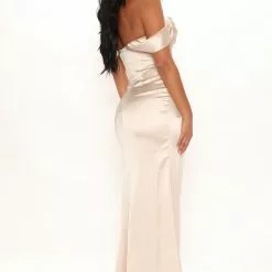 Fashion Nova Dressing For Success Satin Maxi Dress - Champagne -Fashion Nova Dresses Shop 11 29 21Studio3 ME KG 13 15 17 34 MF2777 Champagne 8904 KS