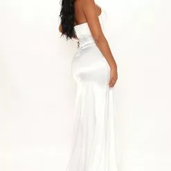 Fashion Nova Celebration Time Satin Gown - White 12 Fashion Nova Celebration Time Satin Gown - White -Fashion Nova Dresses Shop 11 29 21Studio3 ME KG 13 35 41 41 FNT380 White 8976 EH