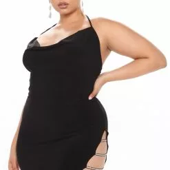 Fashion Nova Kelsey Cowl Neck Mini Dress - Black -Fashion Nova Dresses Shop 12 01 20Studio3 RT ON 13 33 17 56 ID3544 Black 0776 PLUS WG