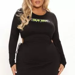 Fashion Nova Calm Down Mini Dress - Black -Fashion Nova Dresses Shop 12 02 21Studio3 RM RL 14 21 42 46 D823797 Black 0351 PLUS WG