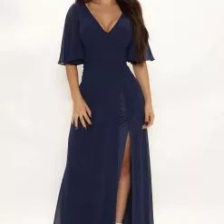 Fashion Nova Elsie Maxi Dress - Navy