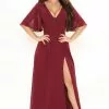 Fashion Nova Elsie Maxi Dress - Burgundy