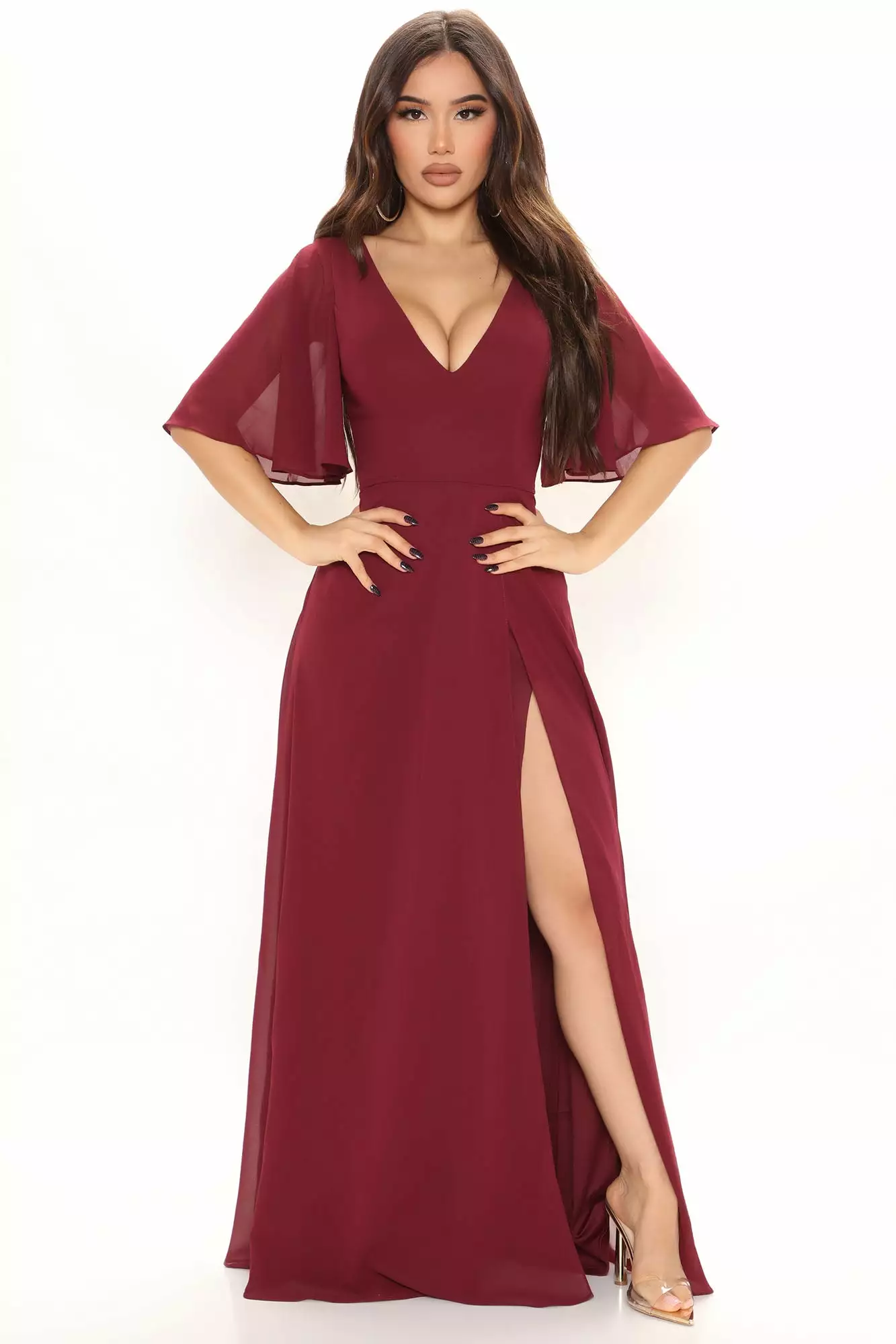 Fashion Nova Elsie Maxi Dress - Burgundy 3 Fashion Nova Elsie Maxi Dress - Burgundy