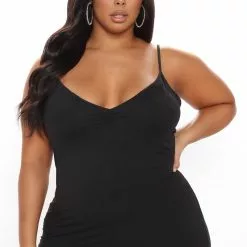 Fashion Nova Feel Your Best Ruched Maxi Dress - Black -Fashion Nova Dresses Shop 12 07 20Studio3 PA MJ 11 34 19 28 JD39289 Black 0554 PLUS NT
