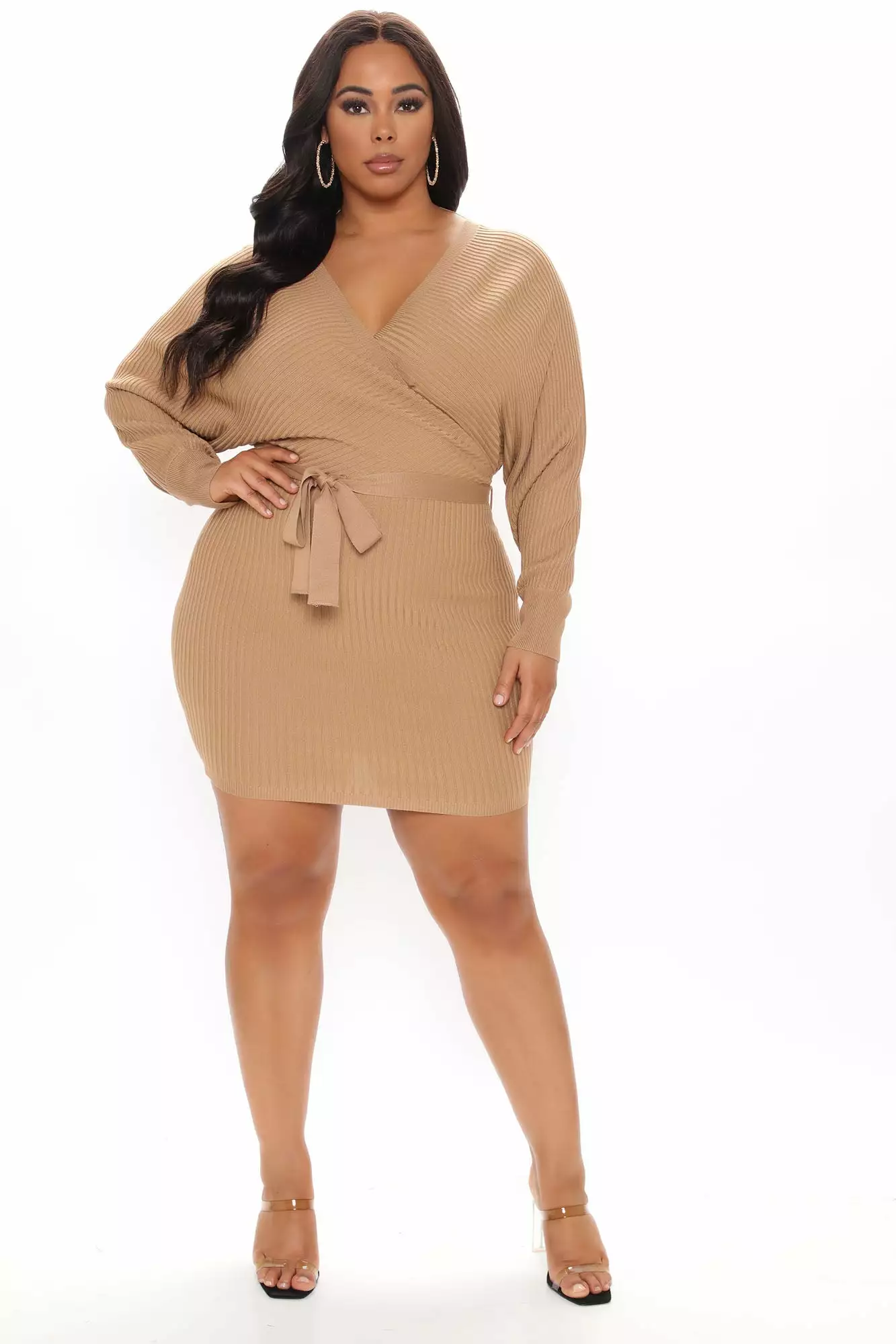 Fashion Nova Just Between Us Sweater Dress - Camel 9 Fashion Nova Just Between Us Sweater Dress - Camel - Image 7