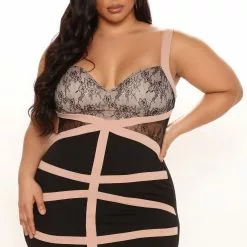 Fashion Nova Lace Be More Than Friends Dress - Black/combo -Fashion Nova Dresses Shop 12 07 21Studio3 CE MJ 11 58 27 40 ID68190FN Blackcombo 2570 PLUS KL