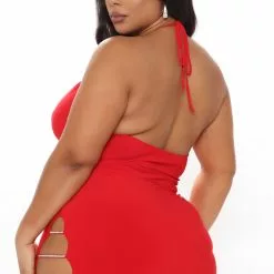 Fashion Nova Kelsey Cowl Neck Mini Dress - Red -Fashion Nova Dresses Shop 12 08 20Studio3 SN MJ 13 08 25 48 ID3544 Red PLUS 0582 NT