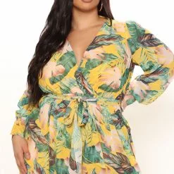 Fashion Nova Park Avenue Maxi Dress - Yellow/combo -Fashion Nova Dresses Shop 12 09 21Studio3 RT MJ 10 11 02 17 MA8441 Yellowcombo 3312 PLUS SG